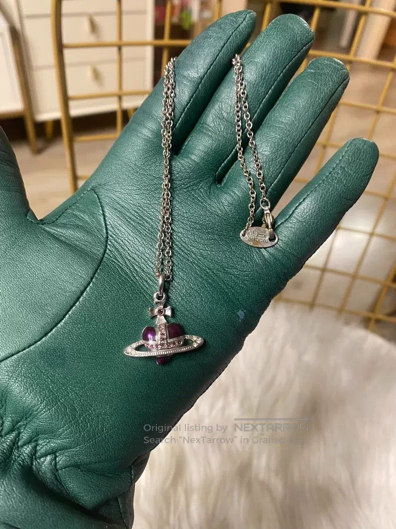 Vivienne Westwood Vivienne Westwood Purple heart necklace Size ONE SIZE - 4 Thumbnail
