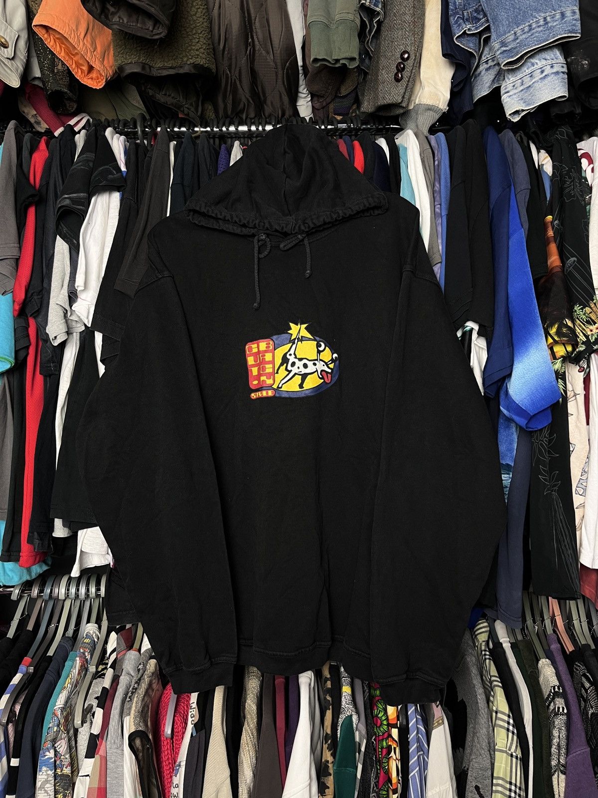 Vintage 1980s ARCHIVE CUT BACK VINTAGE OVERSIZED CRAZY HOODIE - 1336 Size US XXL / EU 58 / 5 - 1 Thumbnail