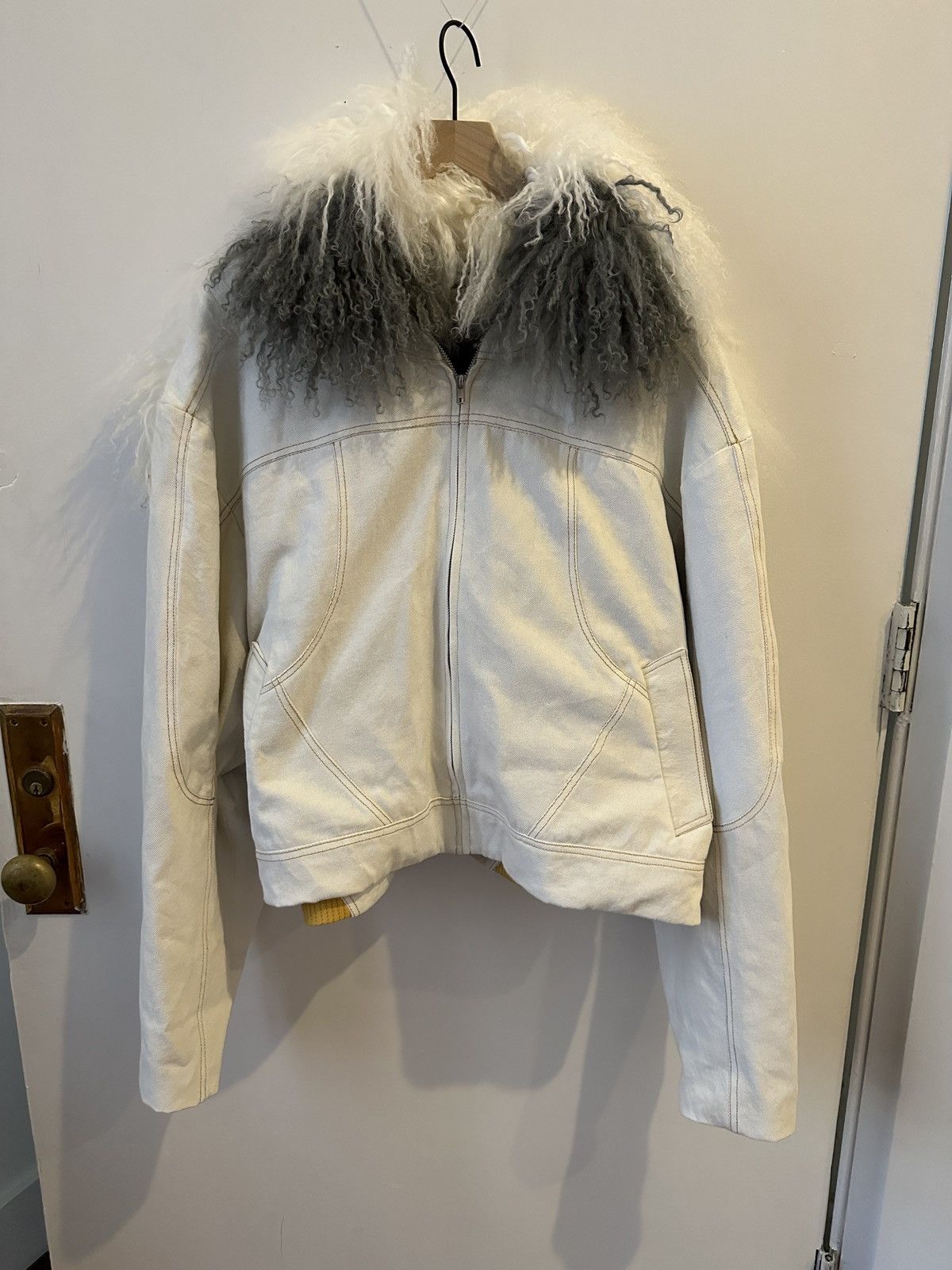 Pre-owned Per Götesson Per Gotteson Aw22 Sample Jacket In White