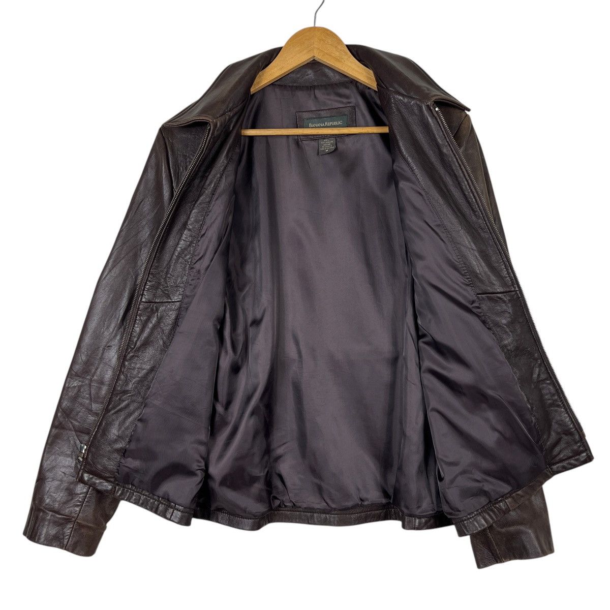 Banana Republic 🔥 RARE 80s-90s VINTAGE BANANA REPUBLIC LEATHER JACKET Size US M / EU 48-50 / 2 - 8 Thumbnail