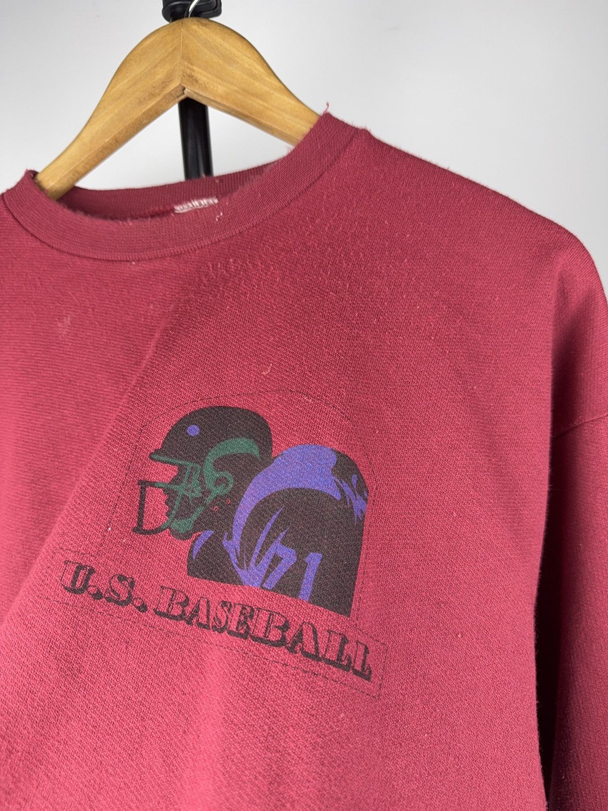 Vintage Retro Vintage U.S. Baseball 80s Sports Graphic Crewneck Size US M / EU 48-50 / 2 - 5 Thumbnail