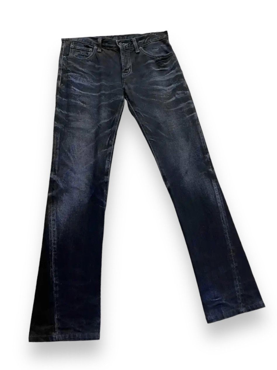 Tornado Mart FYE🔥TORNADO MART Japan Punk Bluish Whiskered Slim Fit Denim Size US 30 / EU 46 - 4 Thumbnail
