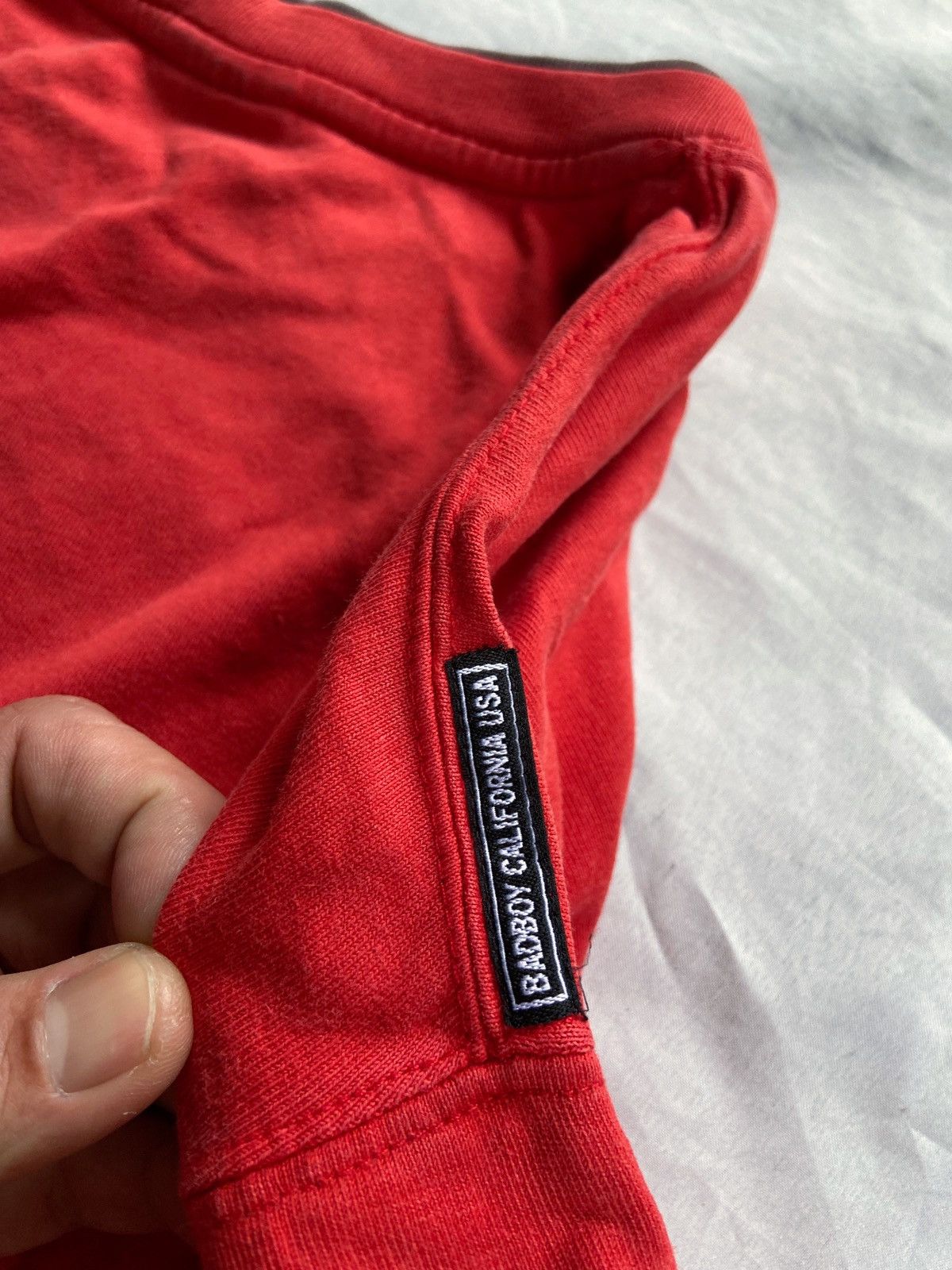 Japanese Brand BADBOY CALIFORNIA USA DOUBLE LAYER LONG SLEEVE Size US L / EU 52-54 / 3 - 14 Thumbnail