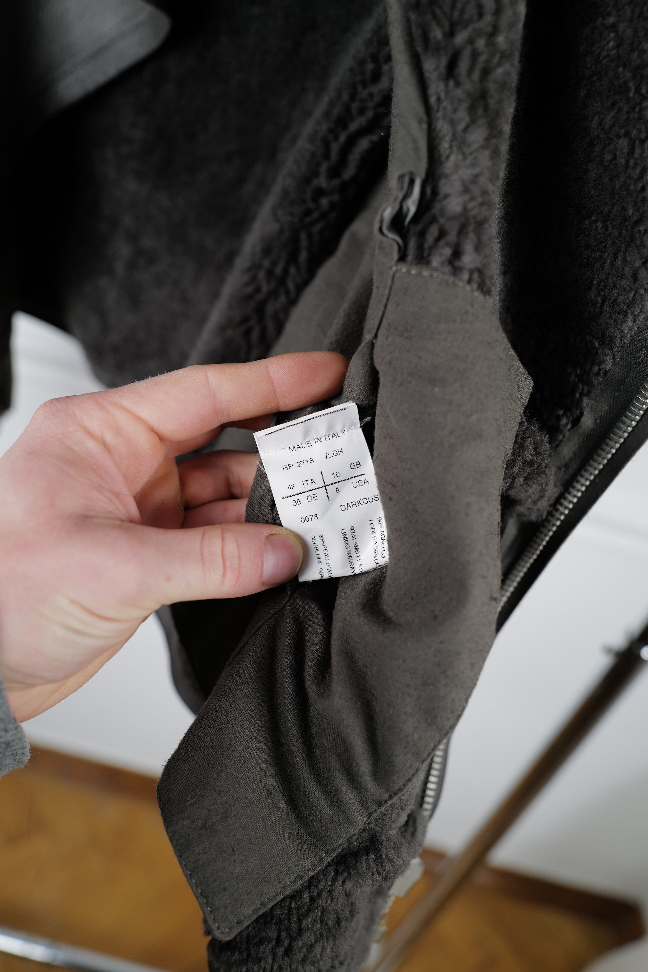 Rick Owens rick owens shearing leather jacket Size M / US 6-8 / IT 42-44 - 18 Thumbnail