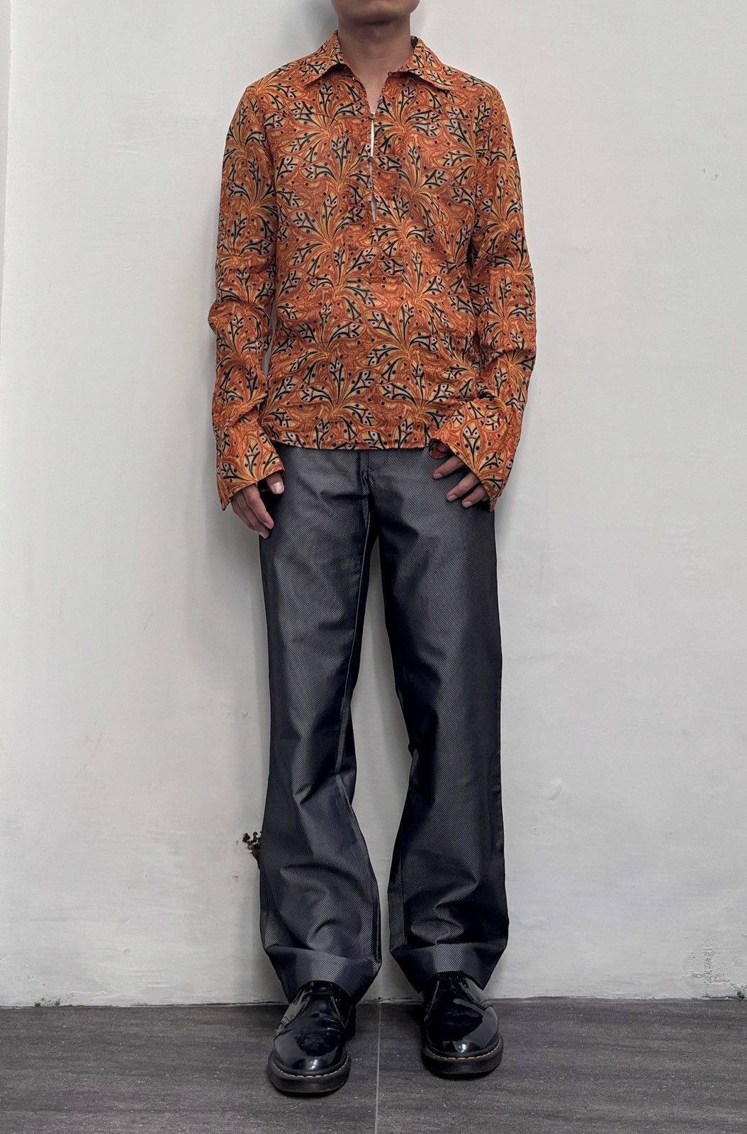 Jean Paul Gaultier FREE TAX! Diagonal Striped Trousers Size US 30 / EU 46 - 1 Thumbnail