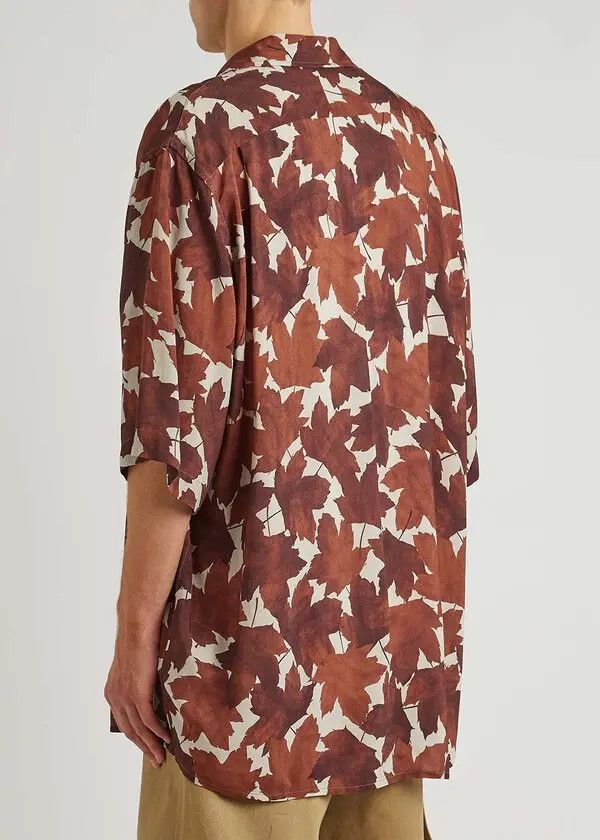 Acne Studios Acne Studios - Sandimper Maple Leaf Print Shirt Size US L / EU 52-54 / 3 - 9 Thumbnail