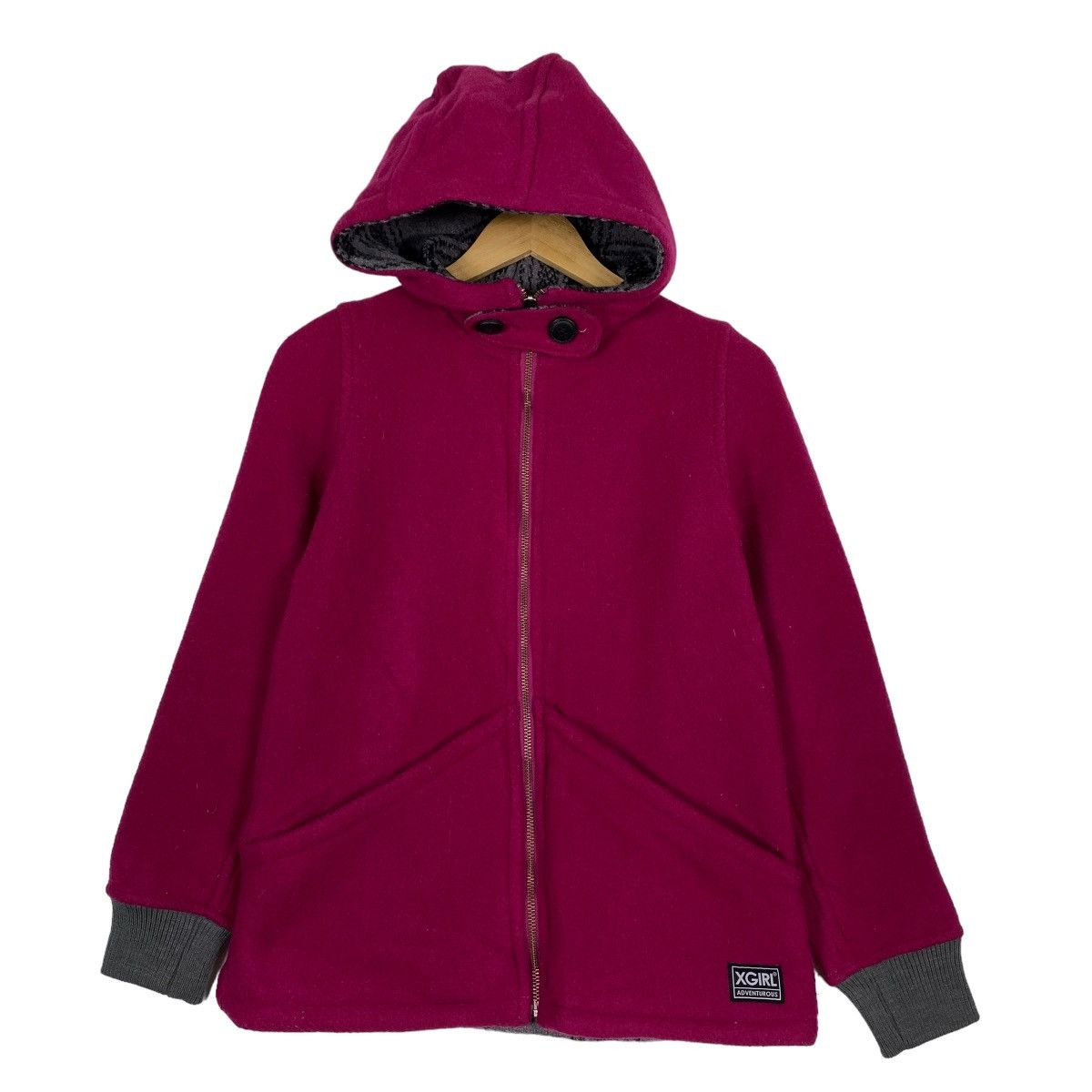 Japanese Brand X-Girl Skaterboards Zipper Hoodie Jacket Size US S / EU 44-46 / 1 - 1 Thumbnail