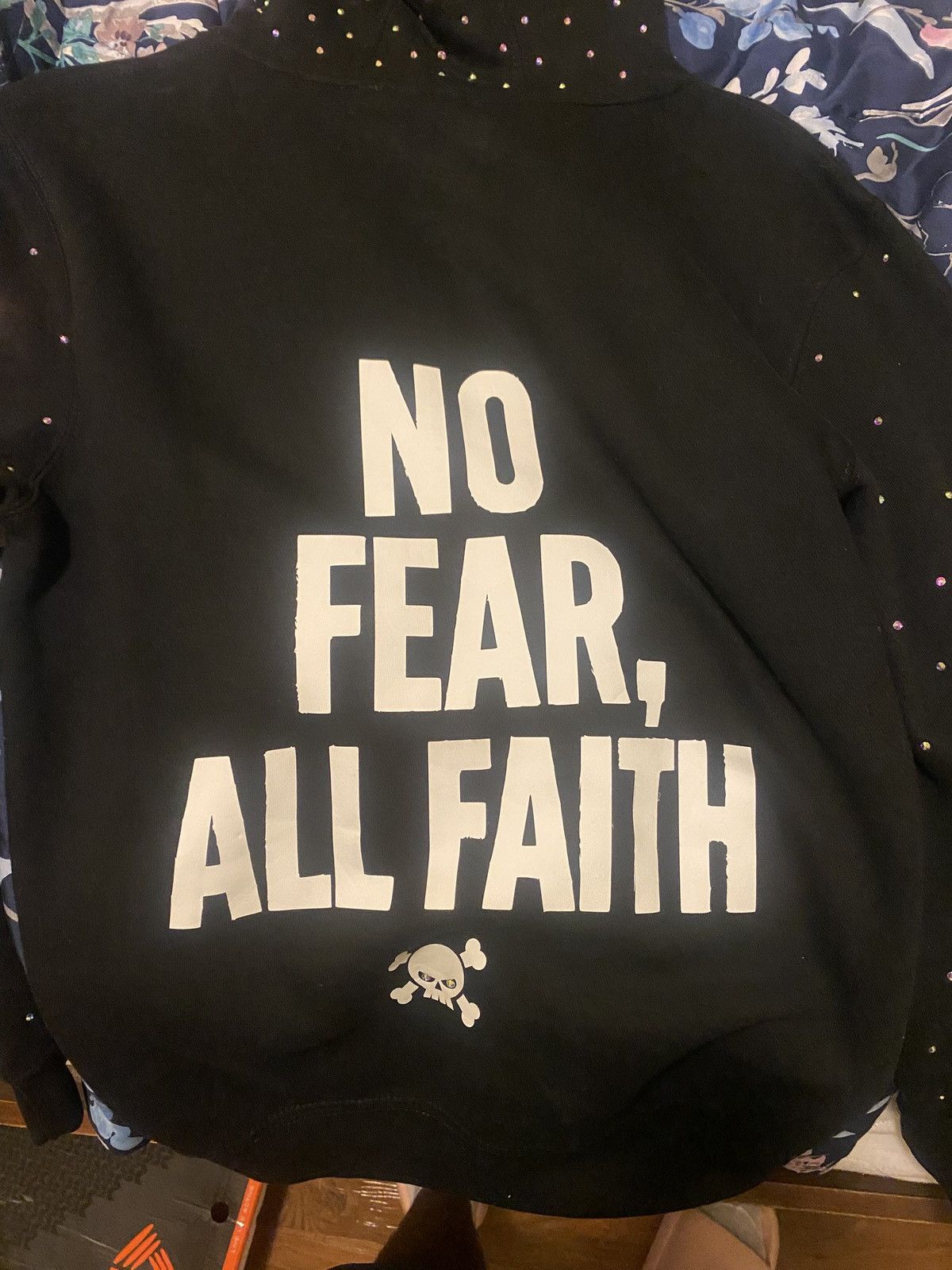 Other Black dying 2 live rhinestone hoodie Size US S / EU 44-46 / 1 - 5 Thumbnail