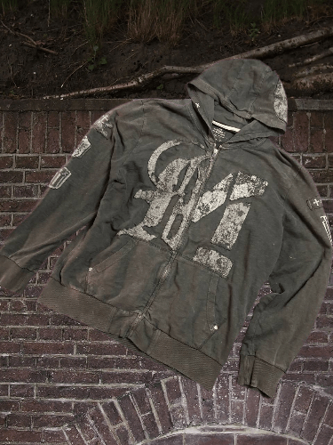 Marc Ecko × Vintage Marc Ecko Skeleton streetwear vintage zip hoodie size XL Size US XL / EU 56 / 4 - 1 Thumbnail