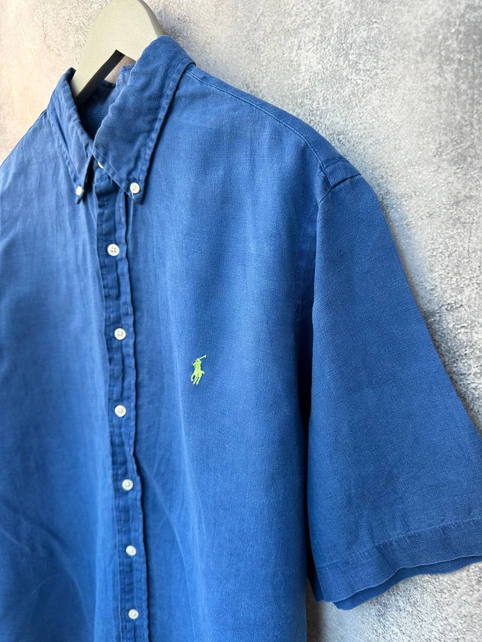 Old Navy × Ralph Lauren Ralph Lauren 100% Linen Short Sleeve Button Up Shirt Size US XL / EU 56 / 4 - 7 Thumbnail