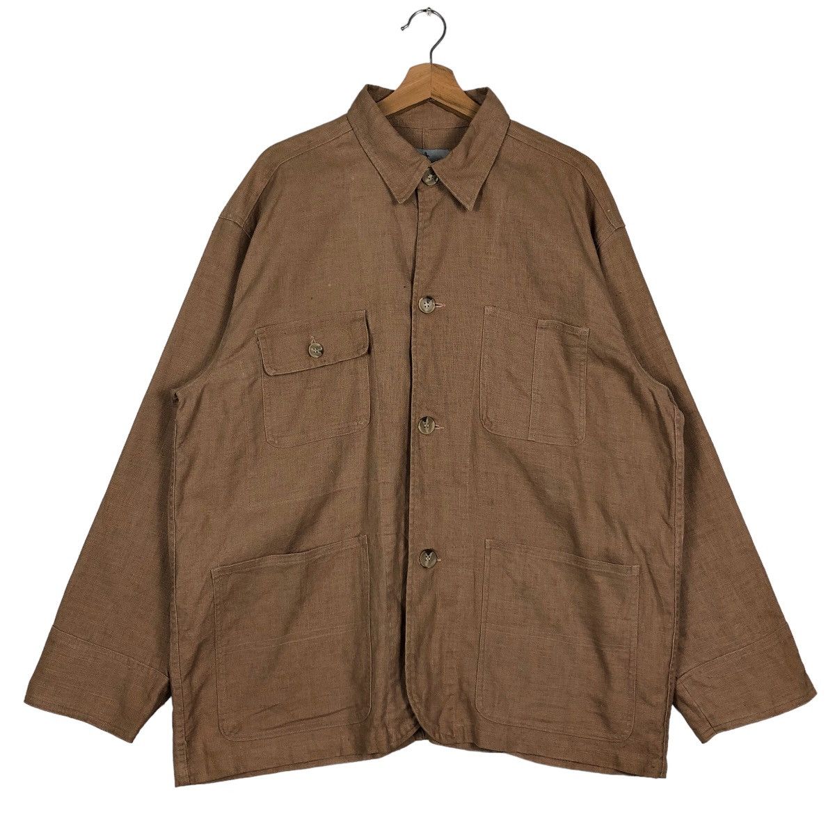 Japanese Brand 🔥90’s Vintage Hickory Chore Jacket Maneaver Issey Miyake Size US M / EU 48-50 / 2 - 1 Thumbnail