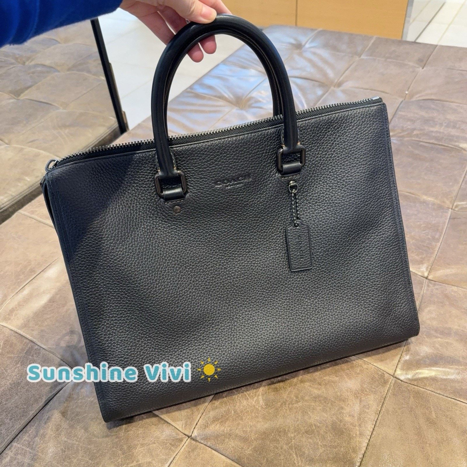 Coach NWT Coach CO243 Gotham Folio Bag Soft leather IN Black Size ONE SIZE - 1 Thumbnail