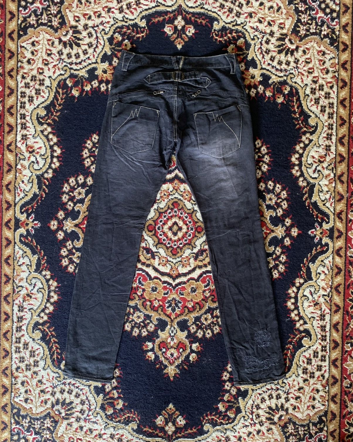 PPFM PPFM Buckel Back Distressed Denim Size US 30 / EU 46 - 2 Thumbnail