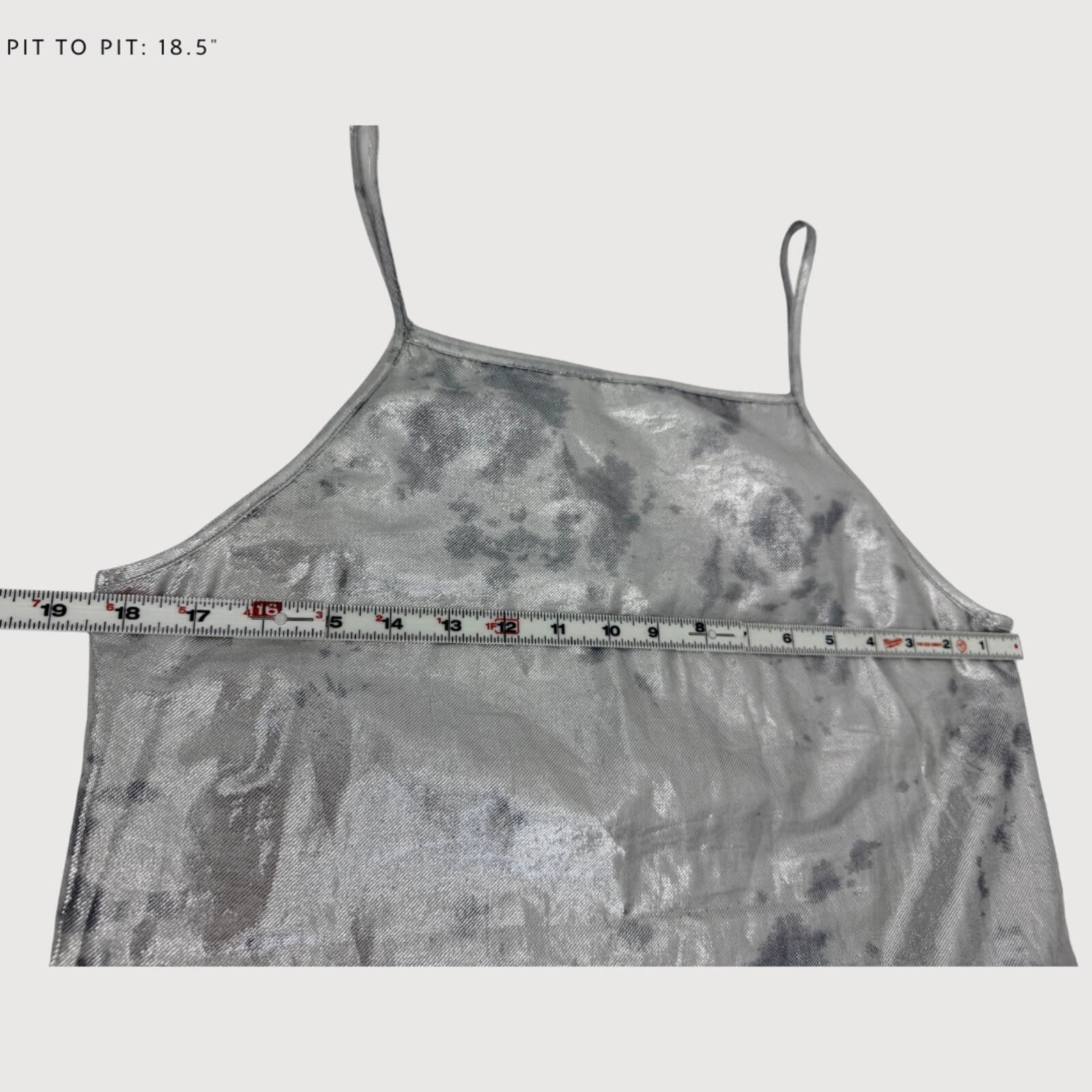 Other Norblack Norwhite Metallic Slip Dress Silver M Size M / US 6-8 / IT 42-44 - 6 Thumbnail