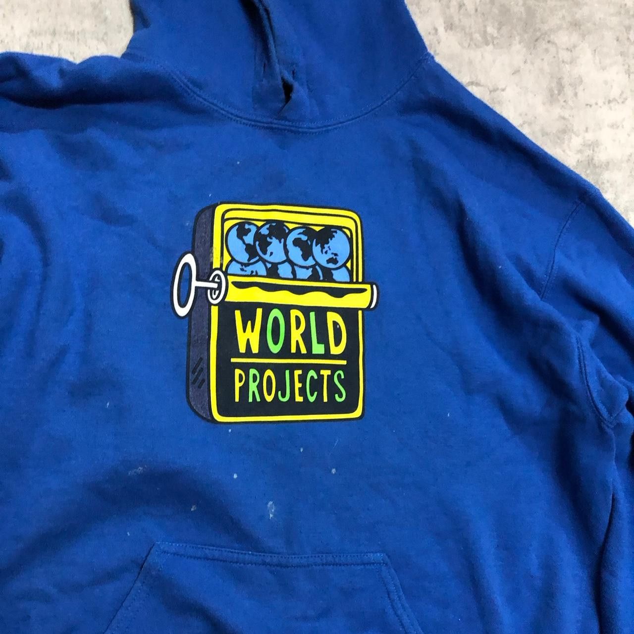 Other Blue boxy hoodie vintage hip hop rap Size US M / EU 48-50 / 2 - 3 Thumbnail