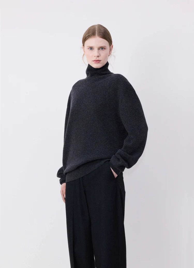 Lemaire o1s22i1n1024 Wool Pullover Sweater in Grey Size US M / EU 48-50 / 2 - 4 Thumbnail