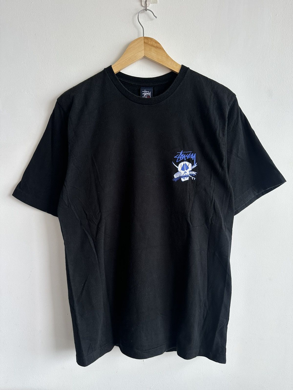 Stussy × Vintage Vintage 90’s Stussy Skull Fresh Foils Streetwear Rare Tshirt Size US M / EU 48-50 / 2 - 2 Thumbnail