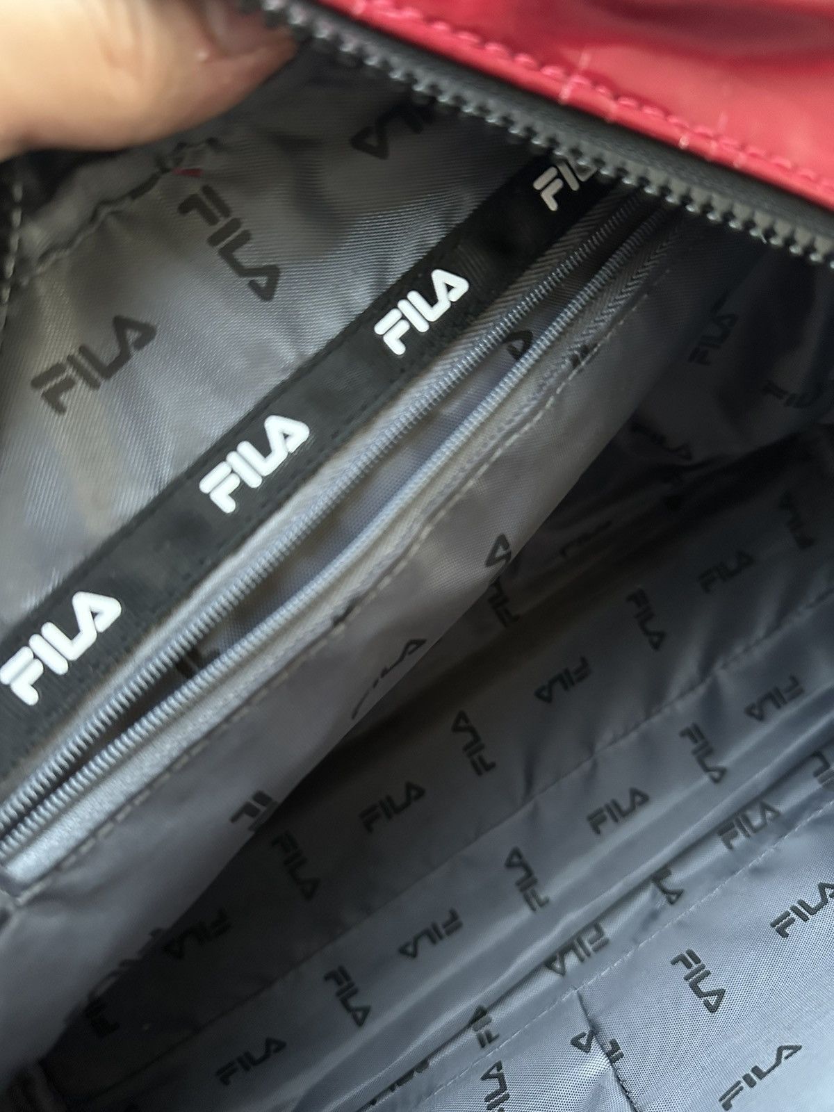 Fila 🚨Y2K AVANT-GARDE FILA 🚨mesh RED Japan style hand bag 90s Size ONE SIZE - 13 Thumbnail