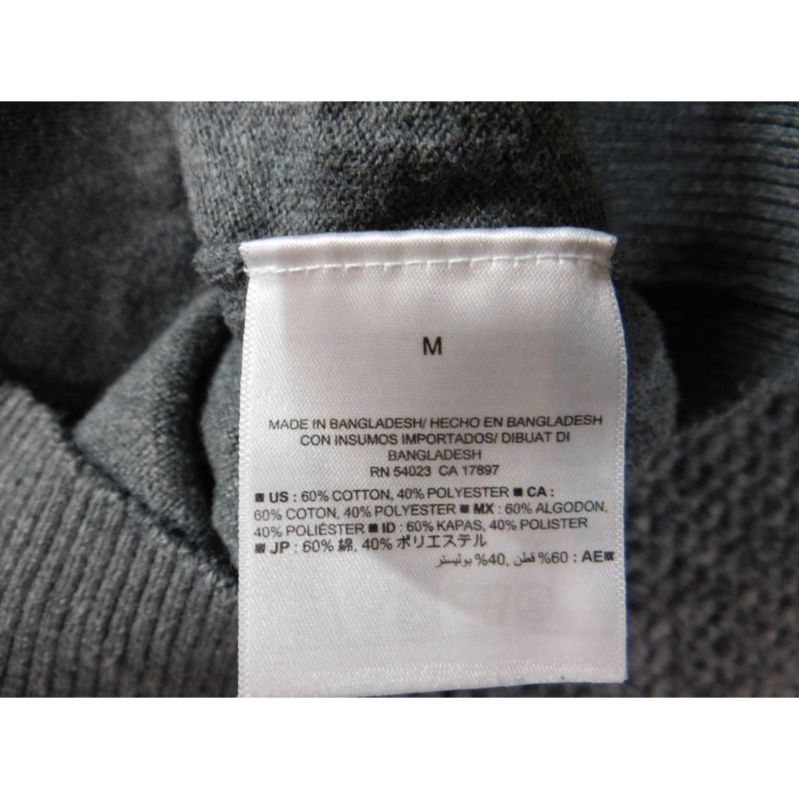 Old Navy Old Navy Womens Sweater Pullover V-Neck Gray M Casual Knit Puff Sleeve Button Bow Regular Size M Womens Size M / US 6-8 / IT 42-44 - 6 Thumbnail