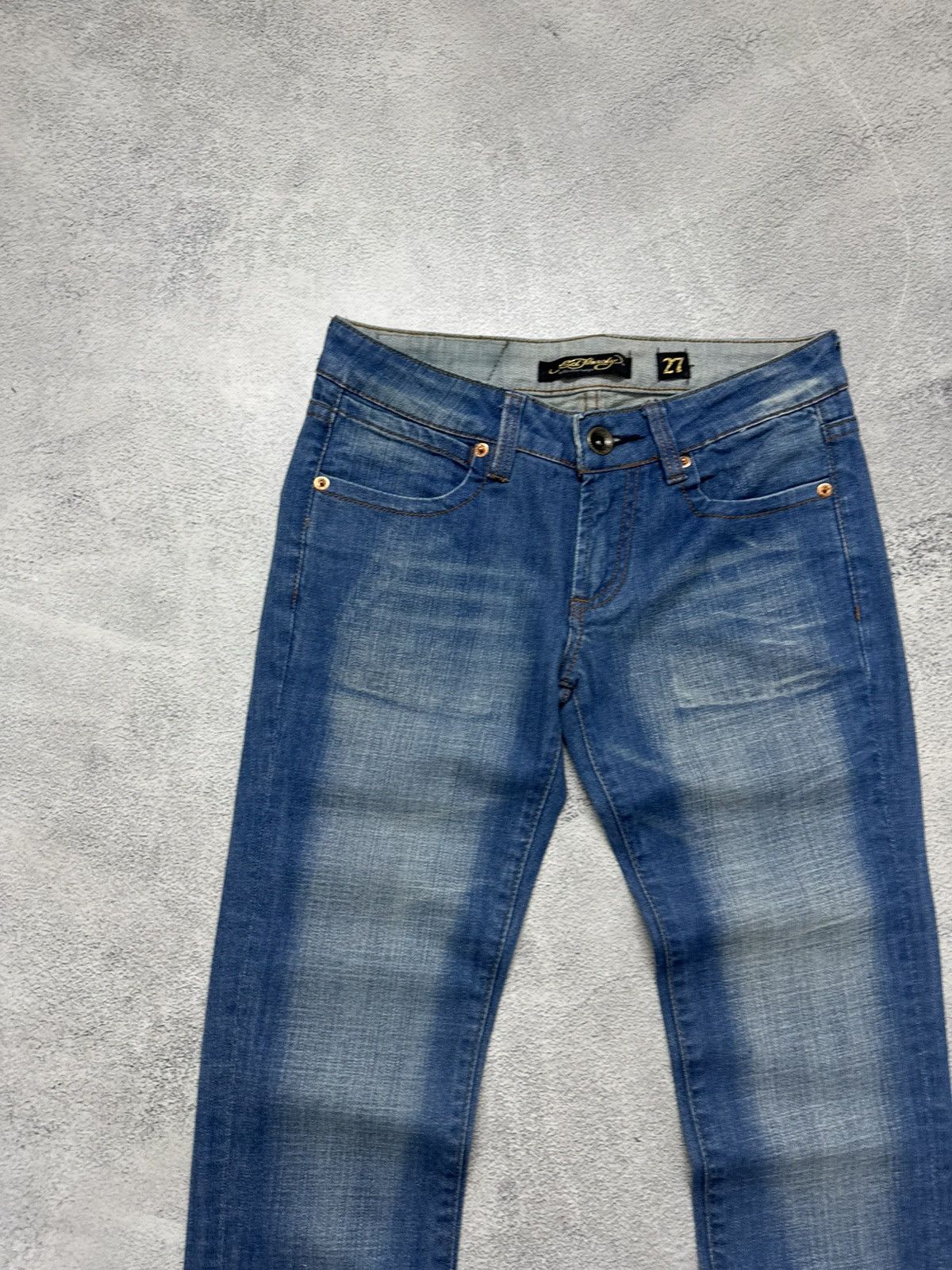 Ed Hardy Vintage Y2k Ed Hardy Skull ☠️ Denim Jeans 00’s Size 27" / US 4 / IT 40 - 14 Thumbnail
