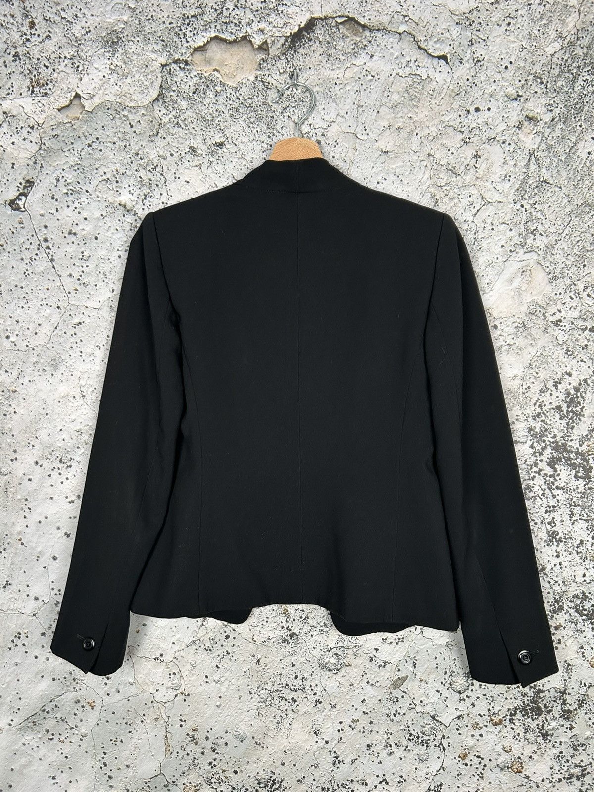 Max Mara × Vintage Vintage Max Mara Studio Made in Italy Black Blazer Luxury Size S / US 4 / IT 40 - 5 Thumbnail