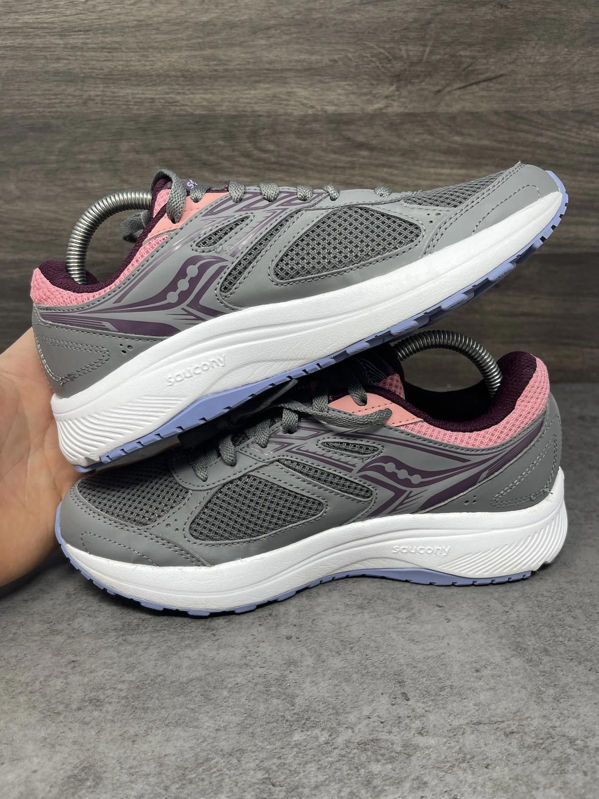 Saucony Saucony Cohesion 14 Running Shoes Womens Size 8 Grey Purple Size US 8 / IT 38 - 7 Thumbnail