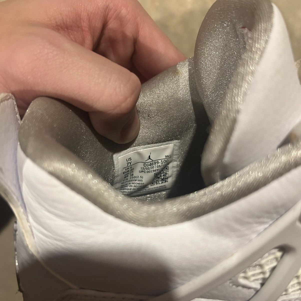 Jordan Brand × Nike Air Jordan 4 Retro White Oreo 2021 US 7 Size US 7 / EU 40 - 11 Thumbnail