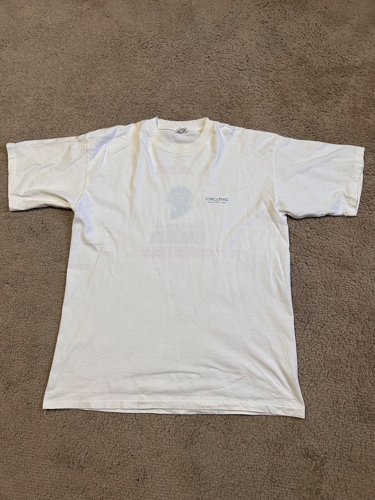 The Unbranded Brand Vintg 90s Creative Labs I Am Sound Blaster Compatible TShirt Size US L / EU 52-54 / 3 - 5 Thumbnail