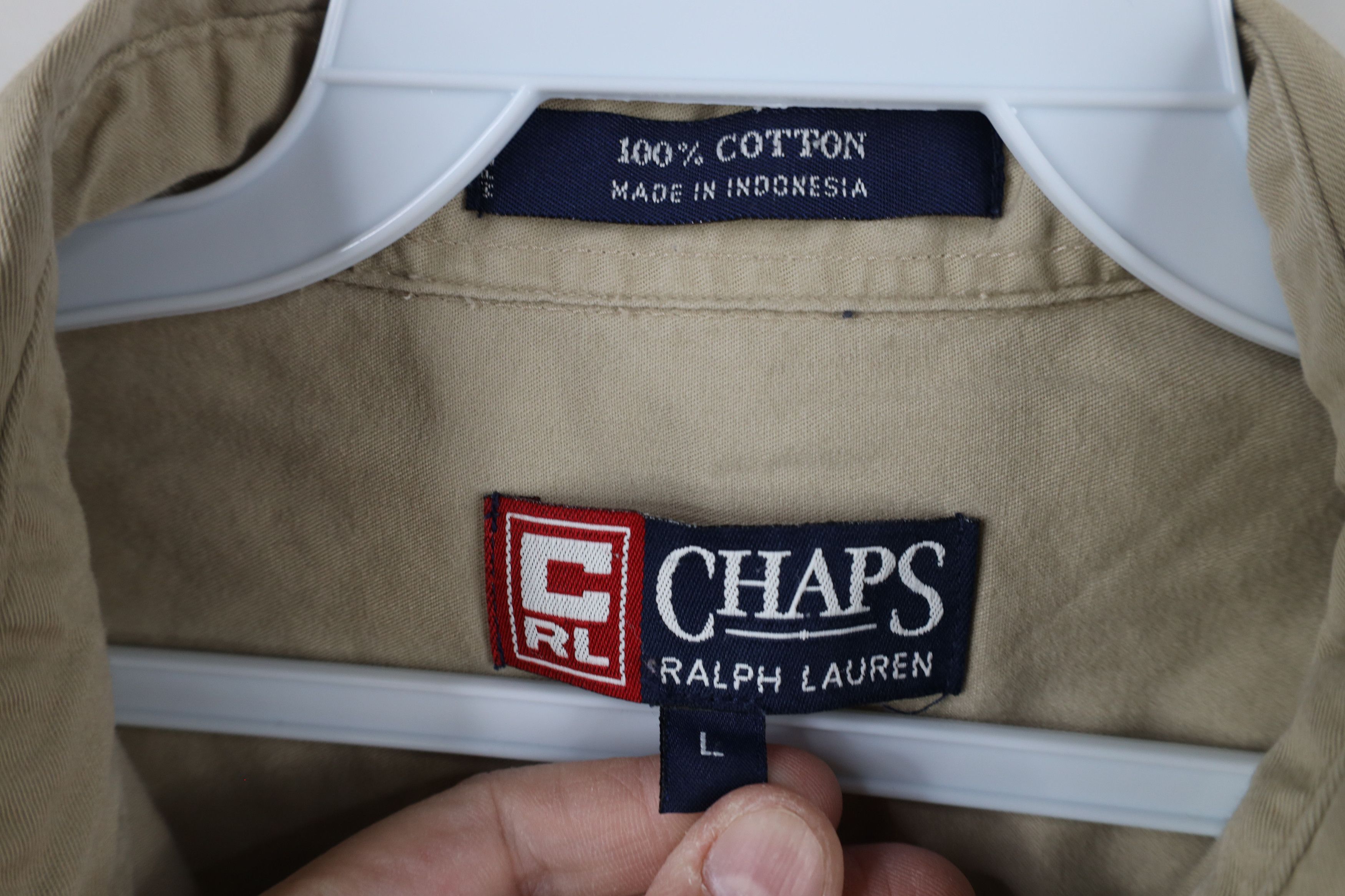 Polo Ralph Lauren Vintage 90s Chaps Ralph Lauren Collared Button Down Shirt Size US L / EU 52-54 / 3 - 10 Thumbnail