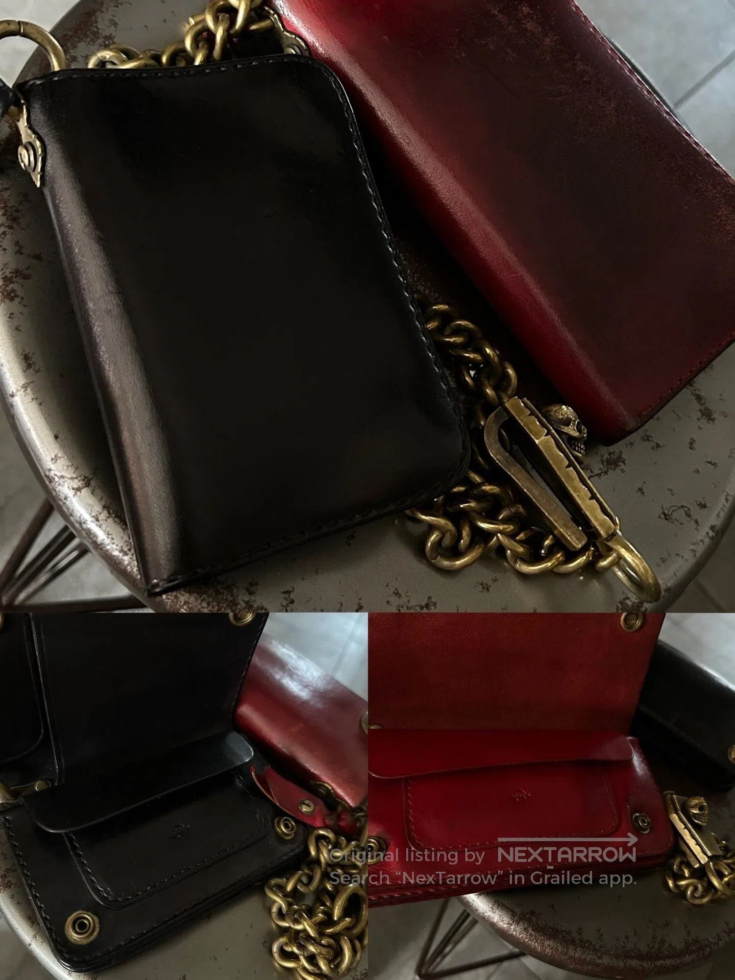 Other Gold Kid Brass Wallet with Chain. Size ONE SIZE - 7 Thumbnail