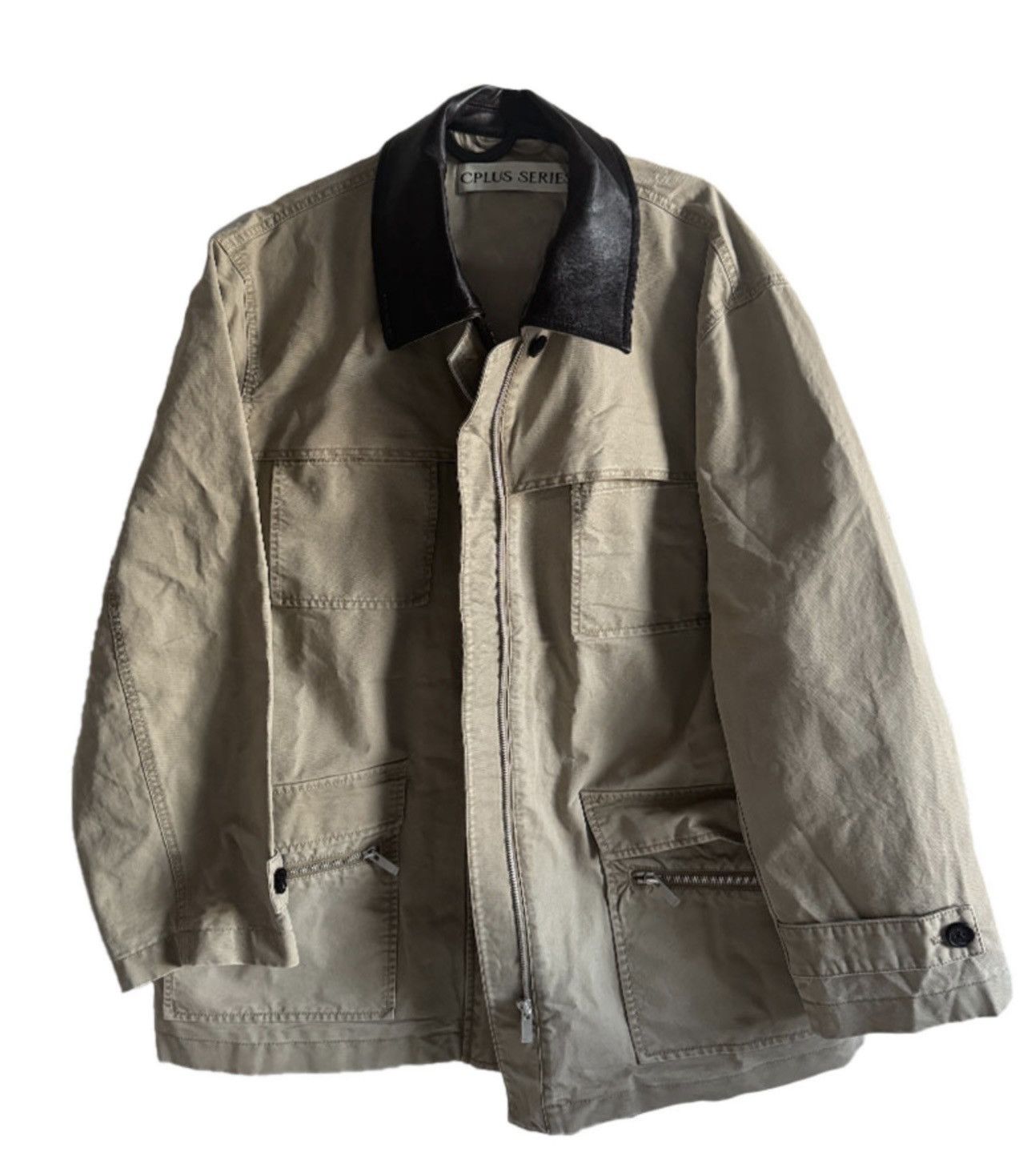 Other CPLUS SERIES Utility Field Jacket Leather Collar Beige Size US M / EU 48-50 / 2 - 1 Thumbnail