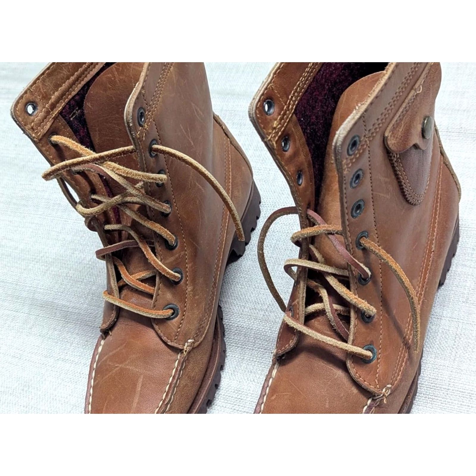 Ralph Lauren VINTAGE Ralph Lauren boots Hunting Womens AA 7.5 Brown Leather Vibram moccasin maine Russell Moccasin US Made Size US 8 / IT 38 - 5 Thumbnail
