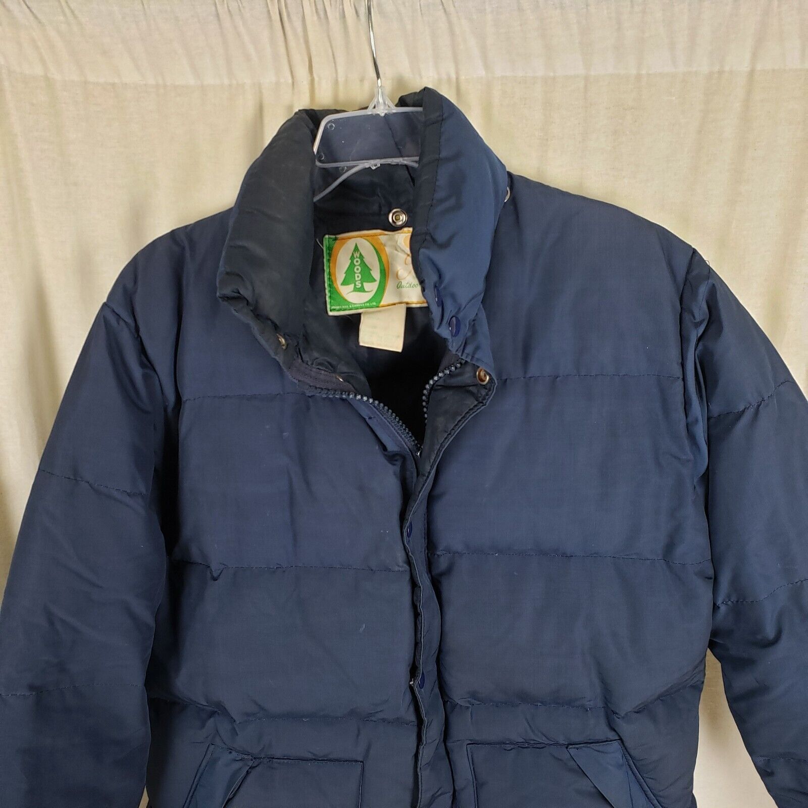 Vintage Vtg Woods Goose Co. Down Puffer Jacket Parka L Cargo Navy Size US L / EU 52-54 / 3 - 2 Thumbnail