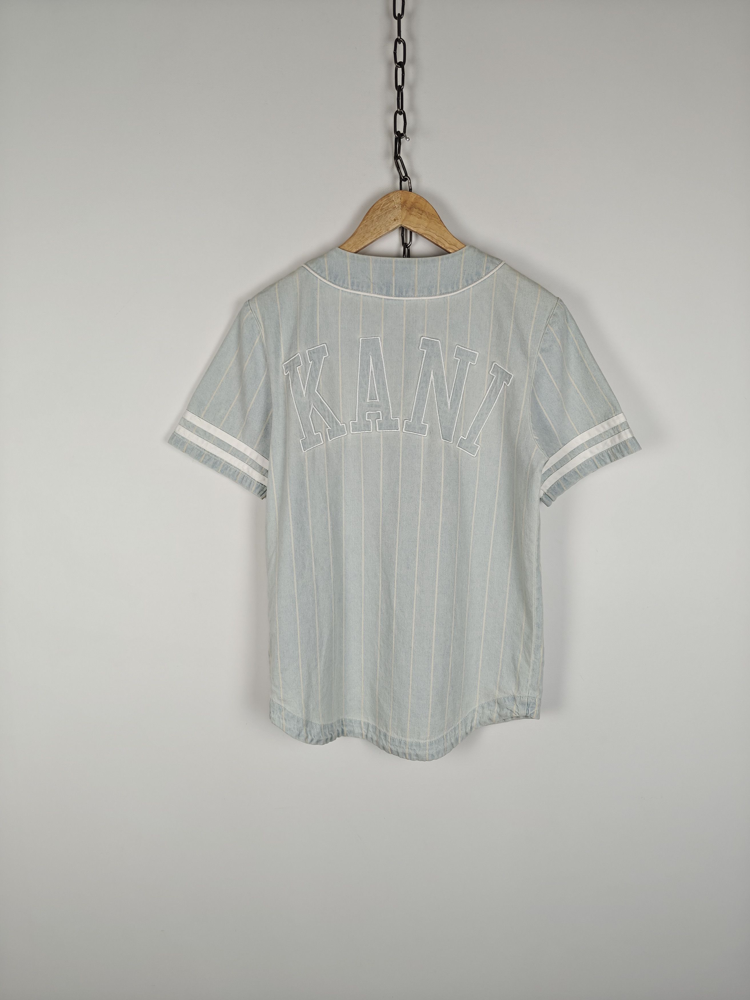 Karl Kani Karl Kani Striped Jersey Shirt Cotton Logo size XS Size US XS / EU 42 / 0 - 8 Thumbnail