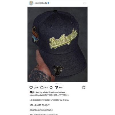 New Era Los Angeles Dodgers Ghost P[LA]nt Graphite Gray UV RahnniFit Size ONE SIZE - 6 Thumbnail