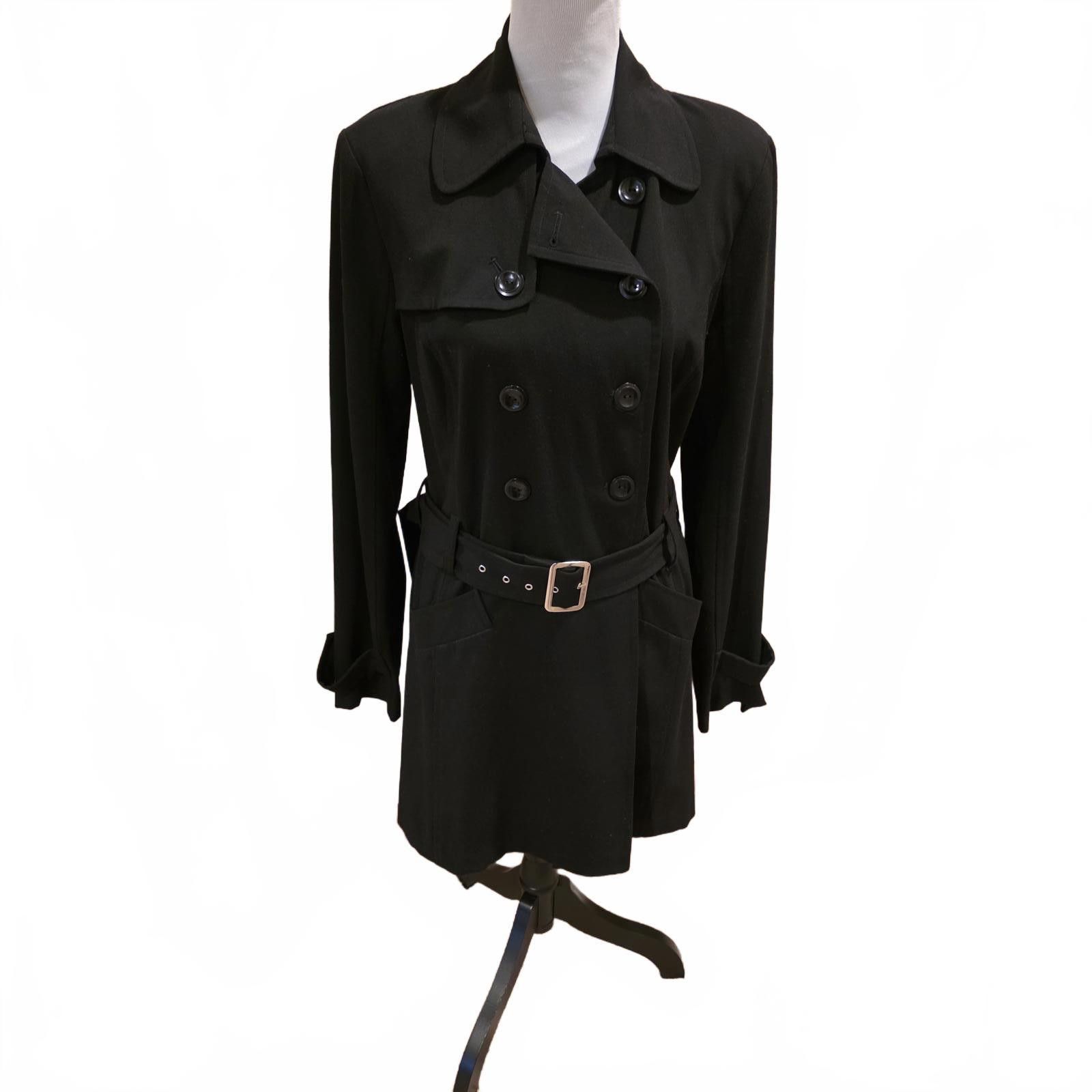 Other BCX Double Breasted Belted Fit & Flare Trench Coat Size L / US 10 / IT 46 - 3 Thumbnail