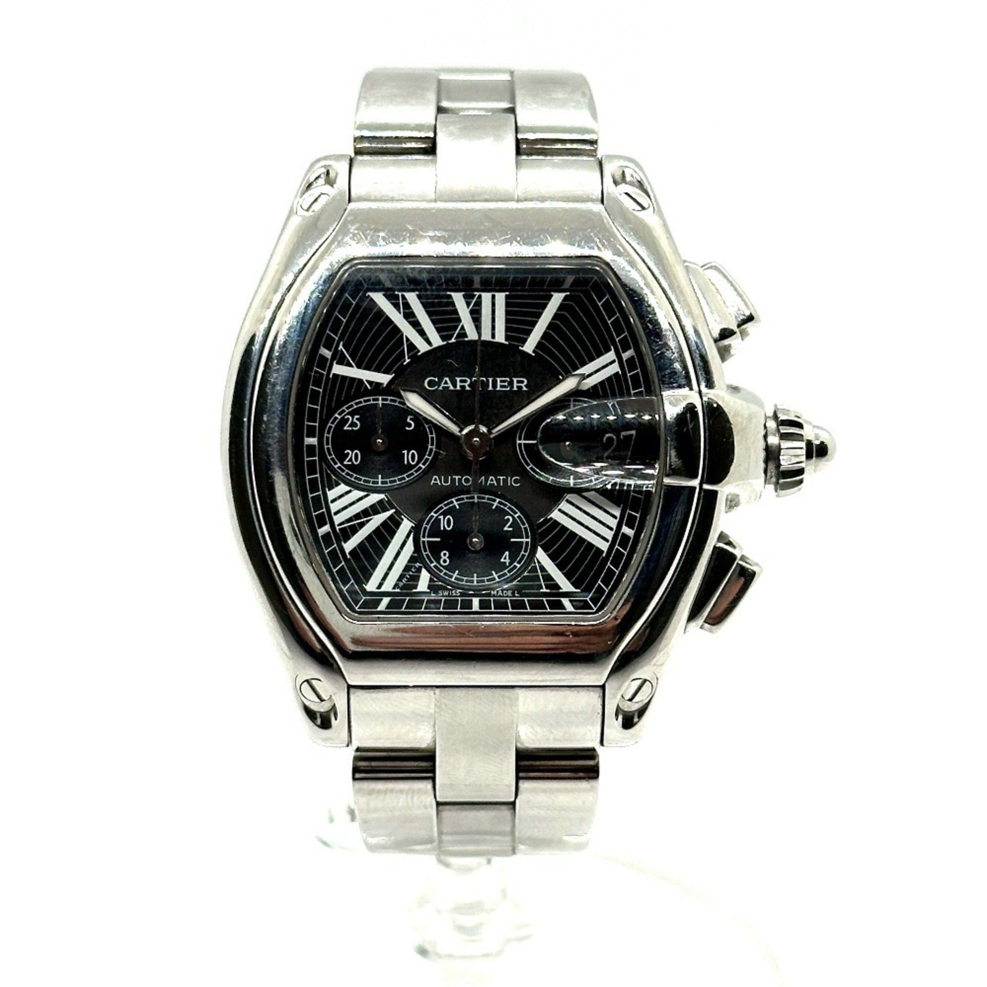 Cartier CARTIER W62020X6 Roadster Chronograph XL Automatic Watch Stainless Steel Men's Silver Size ONE SIZE - 1 Thumbnail