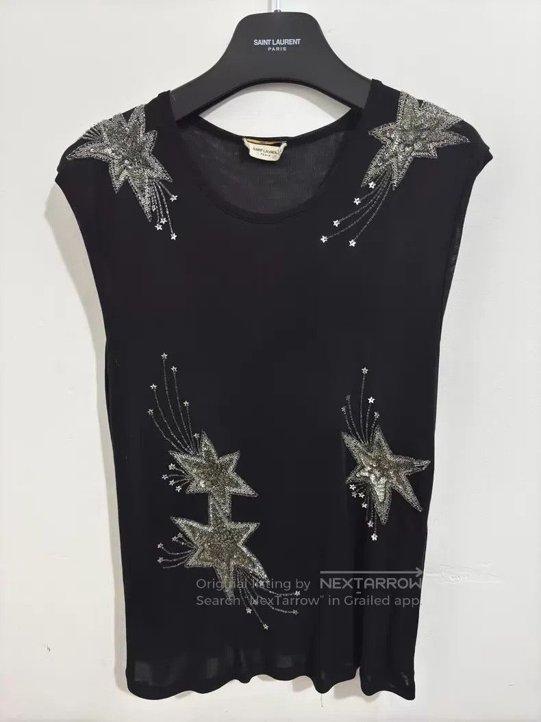 Saint Laurent Paris Saint Laurent Paris Mulberry Silk Embroidered Black Firewo Size US S / EU 44-46 / 1 - 1 Thumbnail