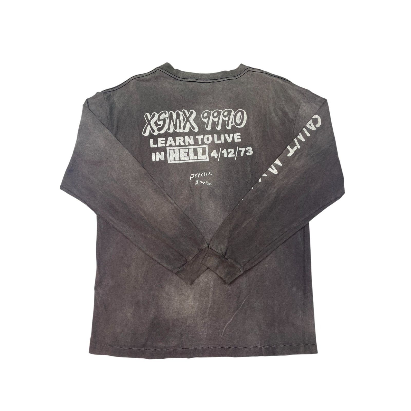 Saint Michael Saint Mxxxxxx Learn To Live Grey Long Sleeve Size US M / EU 48-50 / 2 - 2 Thumbnail