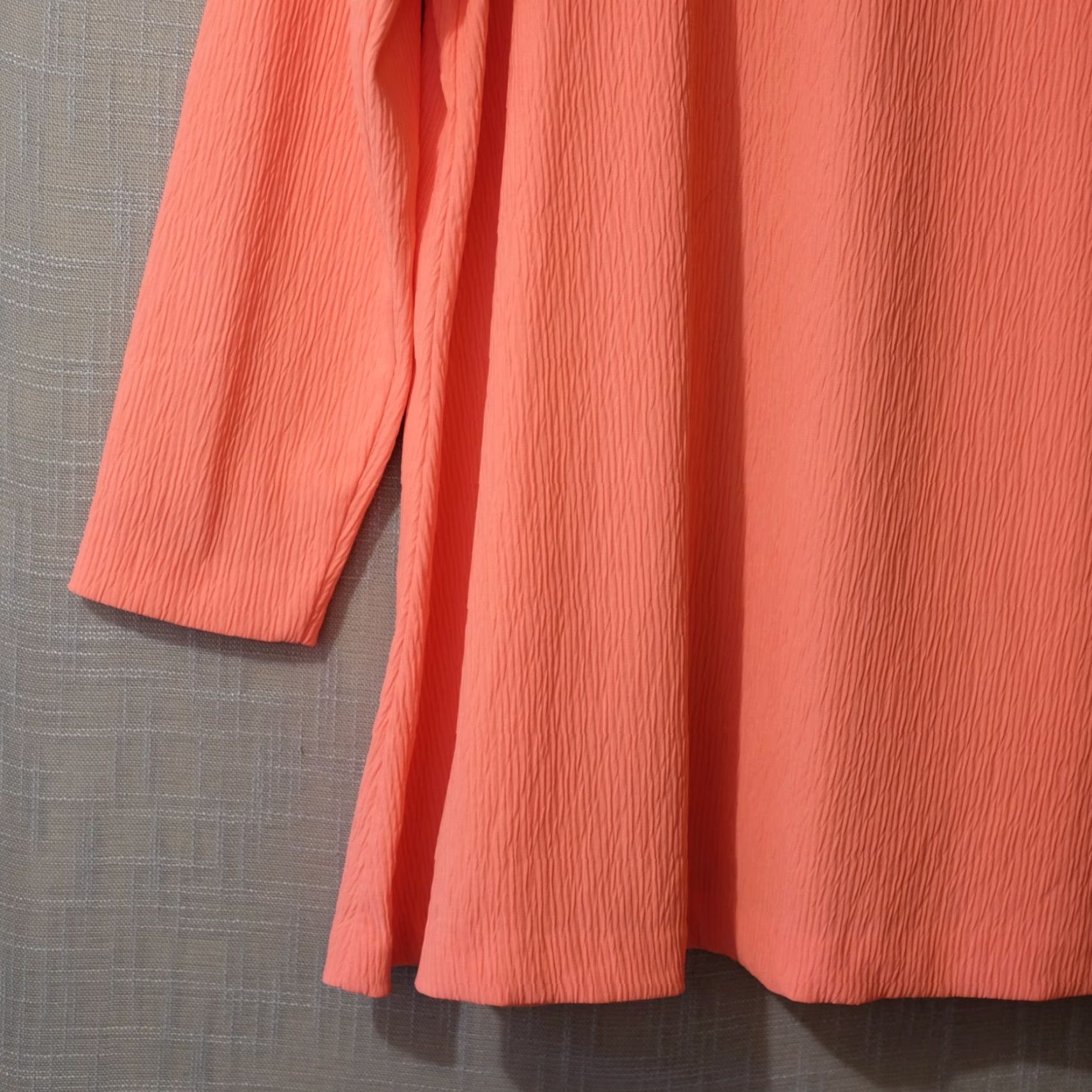 Vintage EUC Bobbie Brooks Crinkle Open Front Cardigan Orange Women's XL Cardigan Casual Office Wear brighter? Size XL / US 12-14 / IT 48-50 - 7 Thumbnail
