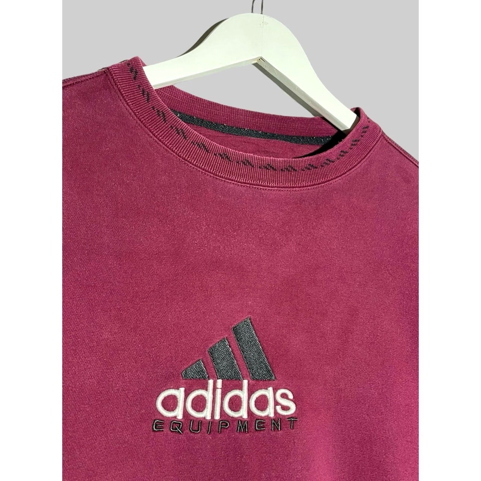 Adidas Adidas Equipment Vintage 90s Crew Neck Sweatshirt Men L Red Cotton Sweatshirt Sweatshirt Red 90s Mens Size US L / EU 52-54 / 3 - 4 Thumbnail