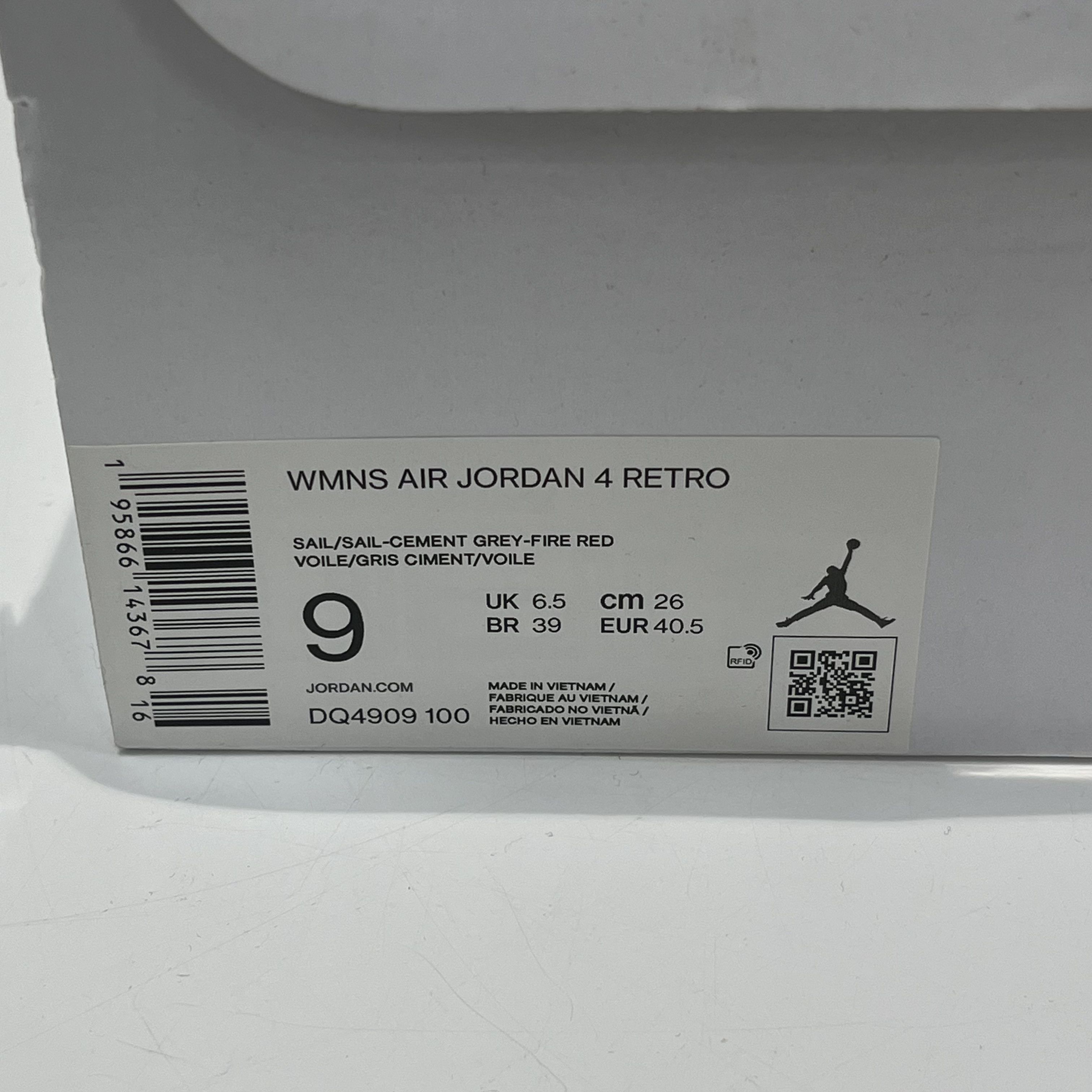 Nike Air Jordan 4 Retro Blank Canvas Size US 9 / IT 39 - 7 Thumbnail