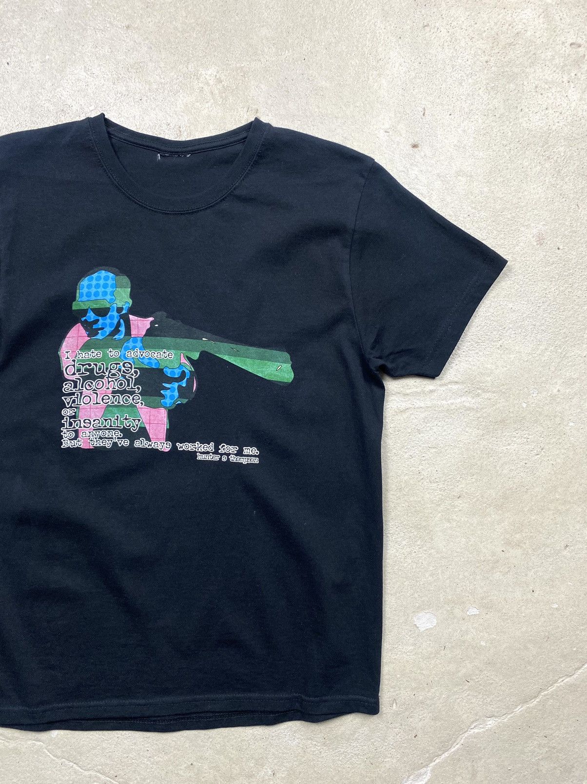 Band Tees Vintage Drugs Alcohol Violence Art T Shirt Weed Humor Size US M / EU 48-50 / 2 - 4 Thumbnail