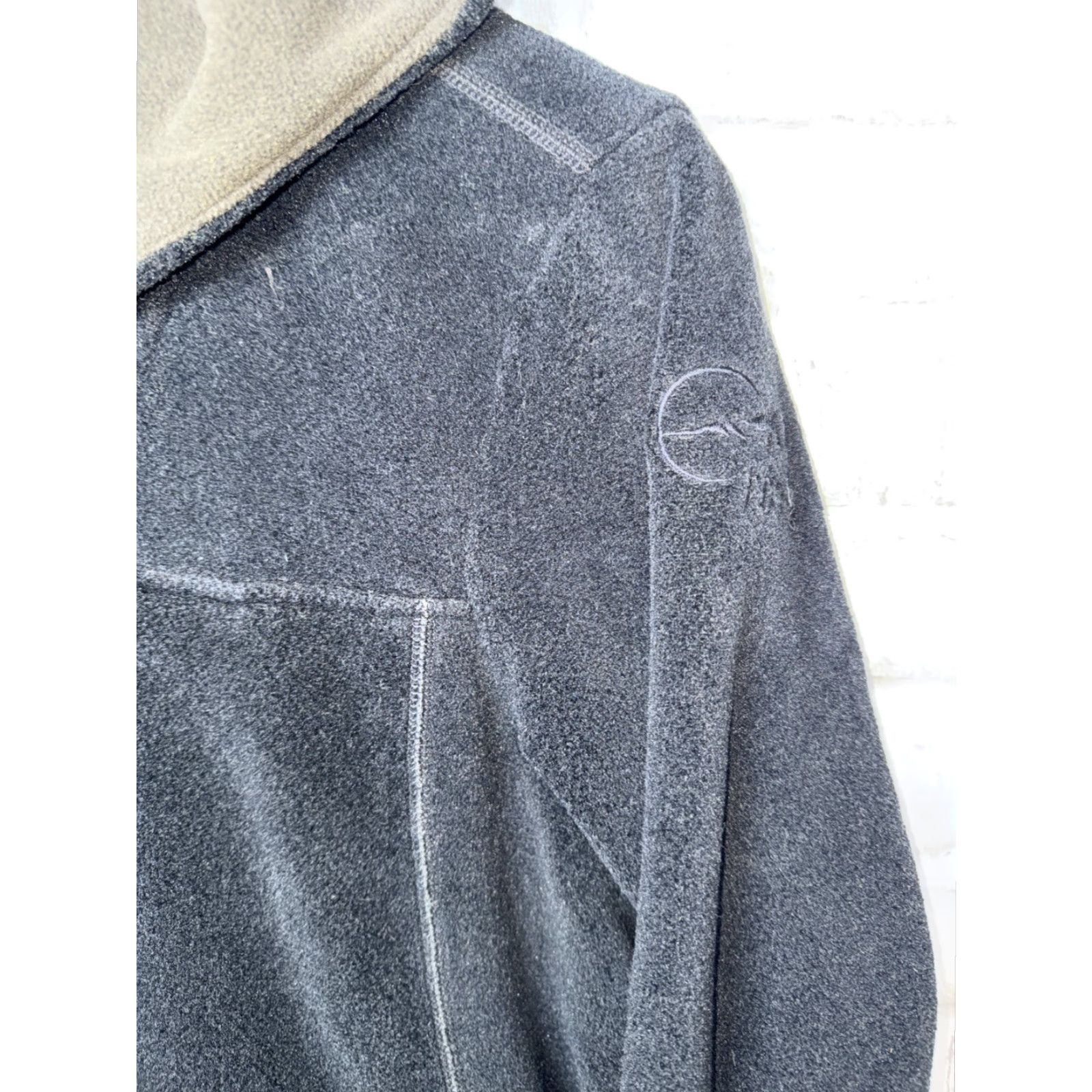 Vintage Roscoe Outdoor Fleece Pullover Hoodie Womens Medium Black Activewear Size M / US 6-8 / IT 42-44 - 3 Thumbnail
