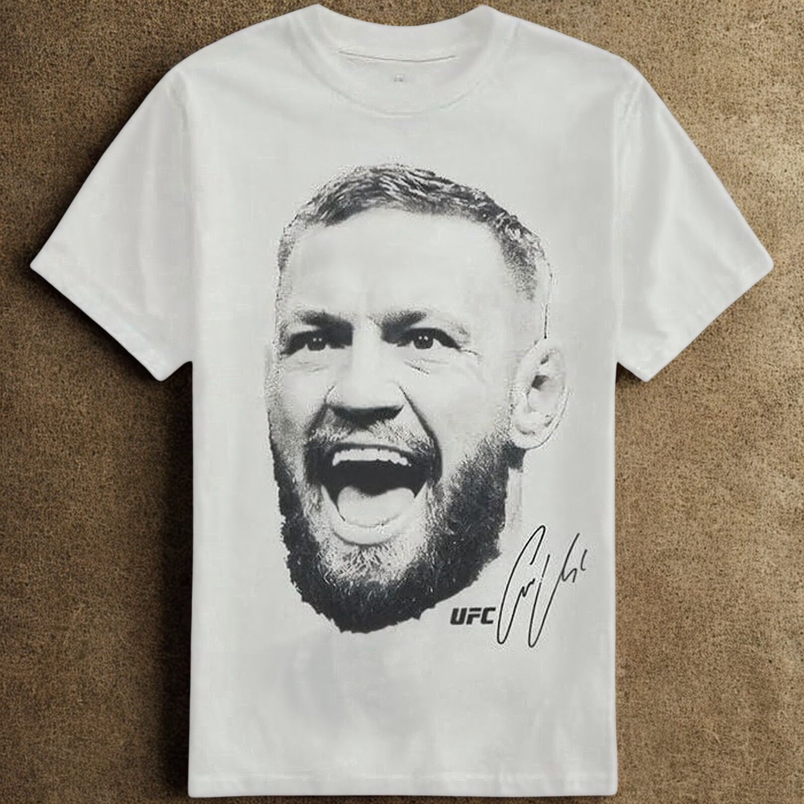 UFC Conor McGregor UFC Megaprint Face Signature T-Shirt XL Y2K Size US XL / EU 56 / 4 - 9 Thumbnail