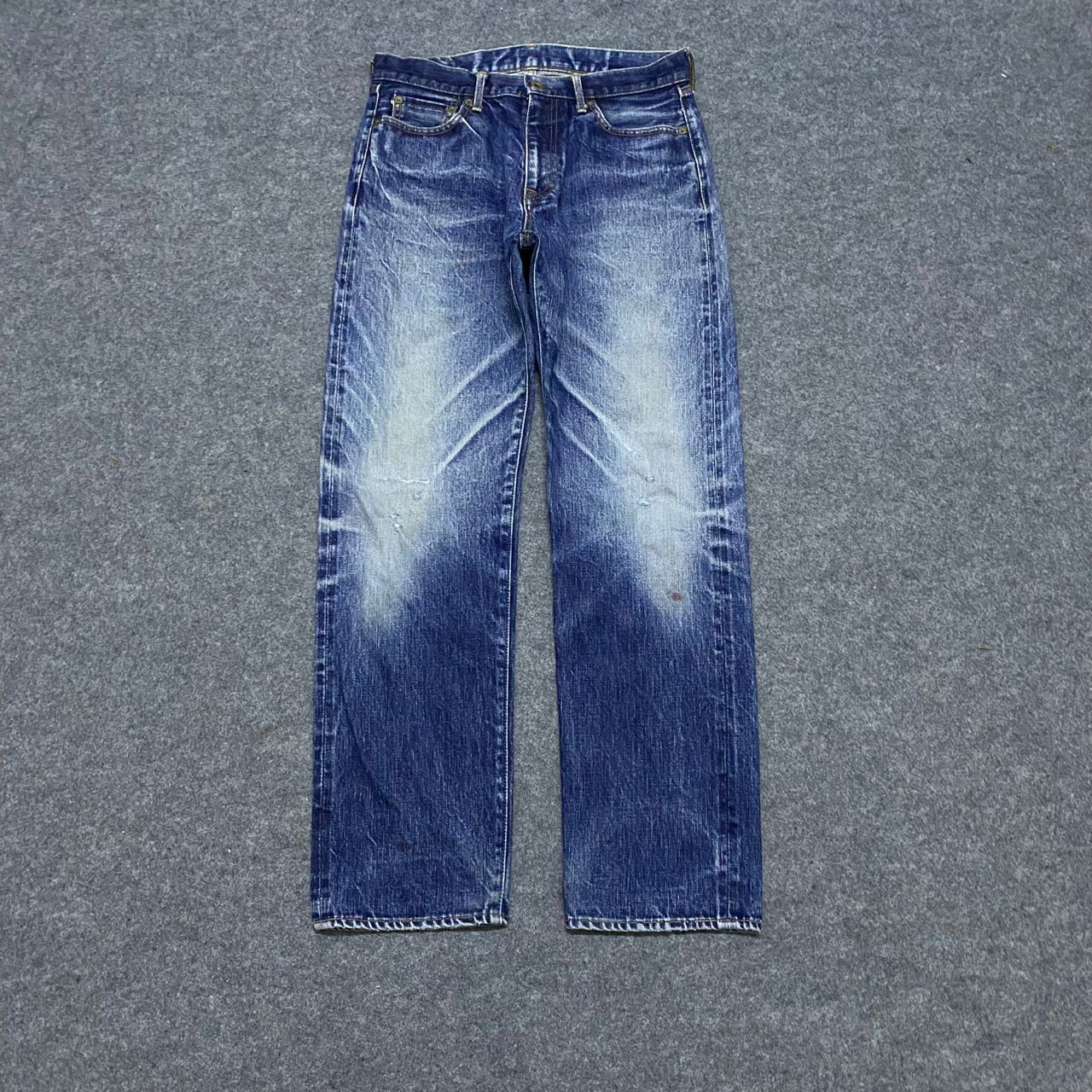 Japan Blue Vintage Blue Japan Selvegde Redline Distressed Denim Size US 31 - 1 Thumbnail