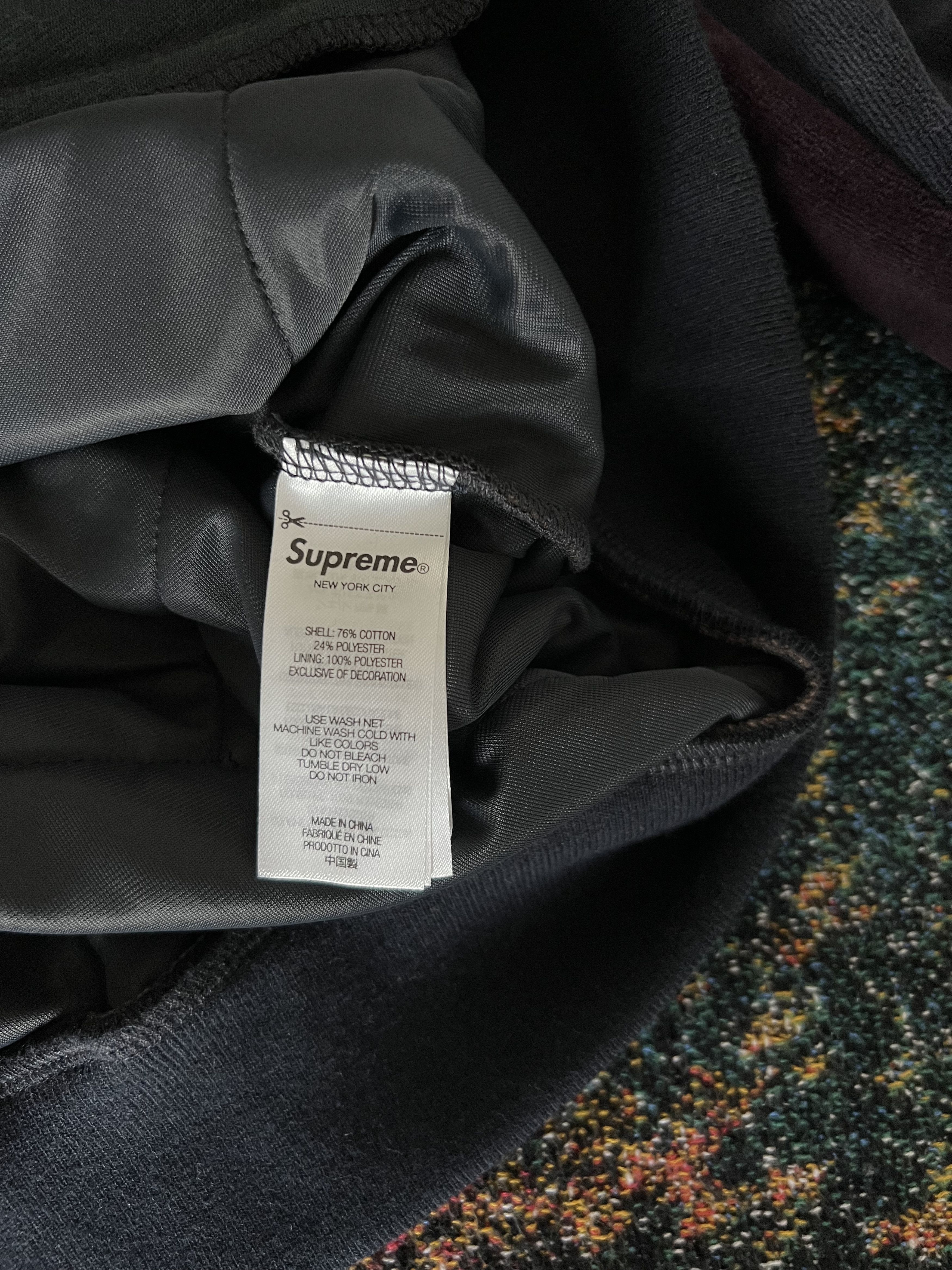 Supreme Supreme Patchwork Velour Track Jacket in Dark Navy Size US XL / EU 56 / 4 - 9 Thumbnail