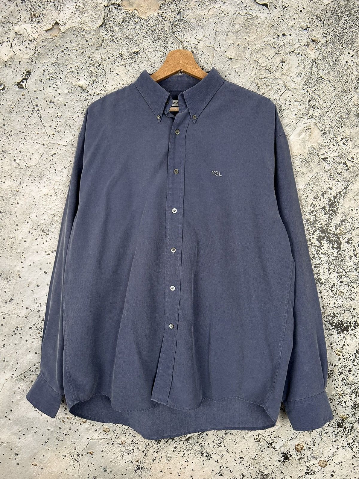 Yves Saint Laurent Vintage YSL Saint Laurent Jeans Shirt Designer Rare 90s Size US L / EU 52-54 / 3 - 1 Thumbnail