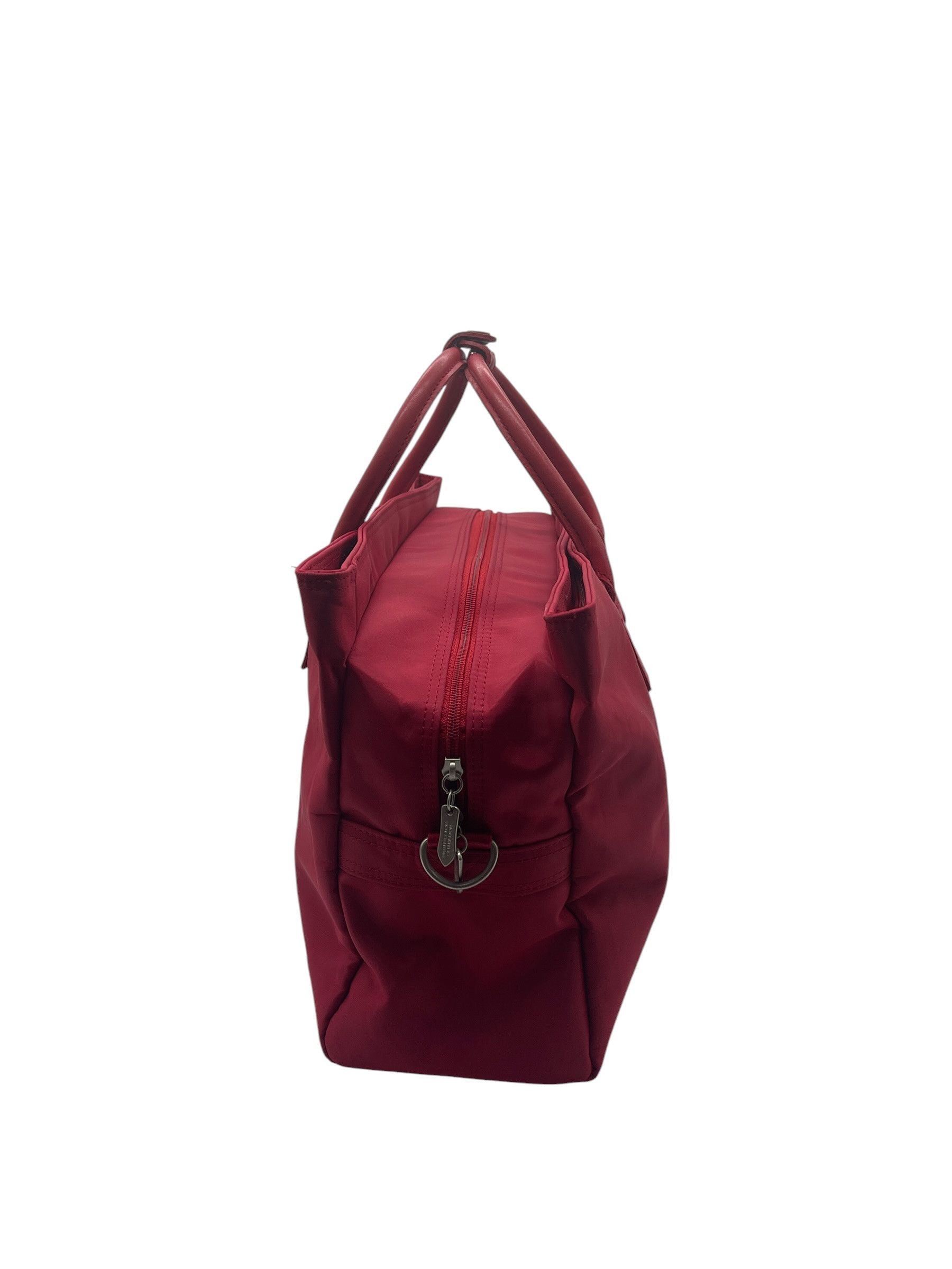 United Colors Of Benetton United Colors of Benetton Red Nylon Weekender Duffel Bag Y2K Size ONE SIZE - 10 Thumbnail