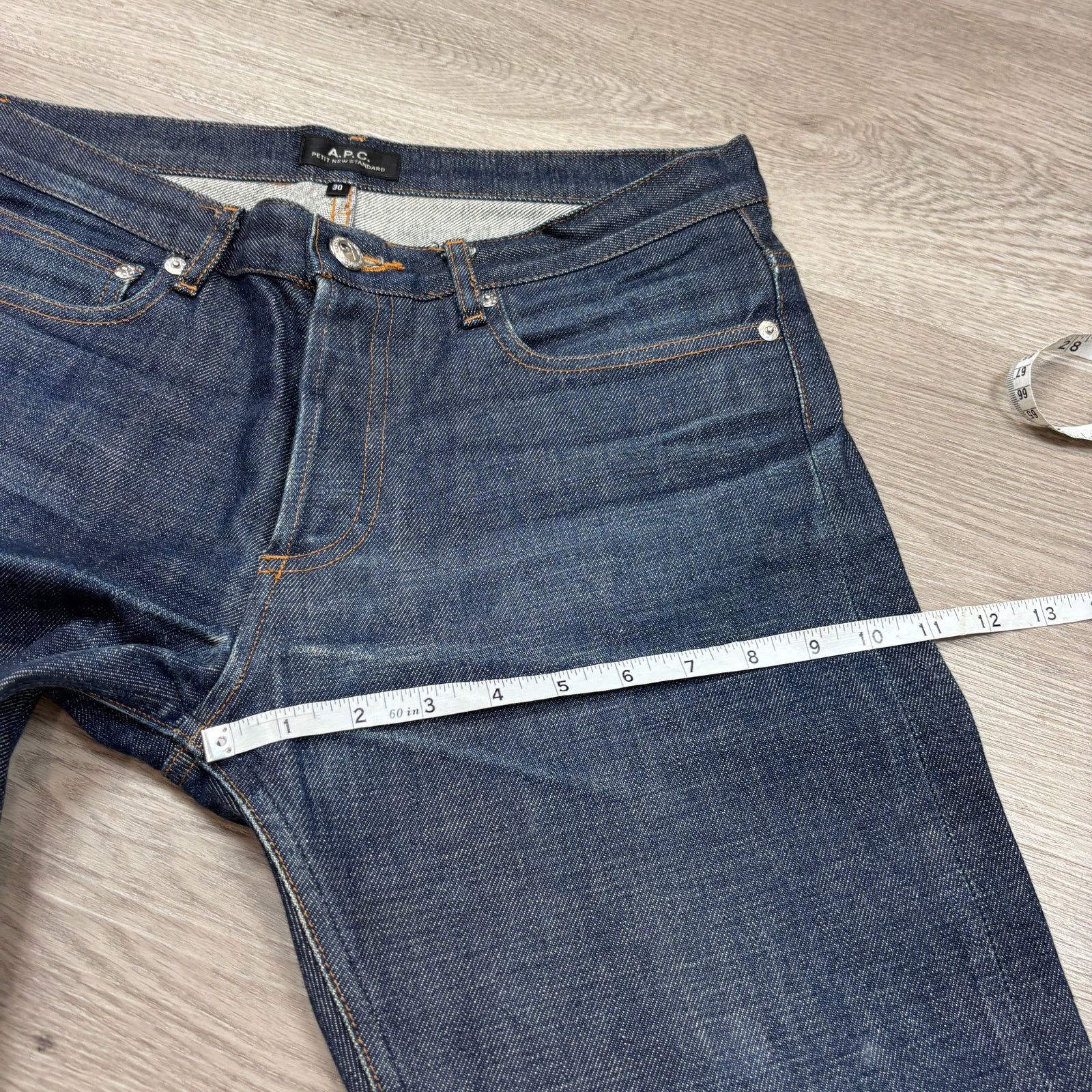 A.P.C. A.P.C. Petit New Standard Slim Fit Selvedge Jeans Mens 30x33 Size US 30 / EU 46 - 8 Thumbnail